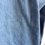 Gap Vintage  Denim Western Bow Shirt Button Down Coastal Cowgirl Dainty Large Photo 7