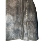 Ella Moss Black Faux Suede Leather Faux Fur Lined Zip Bomber Jacket Women Sz S Photo 5