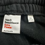 Aritzia TNA Women's XS Black Extra Fleece Boyfriend Sweatpant Casual Relaxed Fit Photo 6