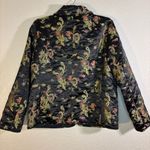 Vintage Quilted Oriental Brocade Style Jacket Size L Black Size L Photo 1