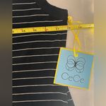 CeCe  Black Striped Top Tank Size‎ Large NWT Photo 2