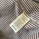Free People Long Top or Dress Brown White Gingham Photo 5