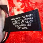 AQUA  Lace Appliqué Polka Dot Maxi Dress Womens Small Coral White Feminine Dainty Photo 11