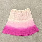 Angie  Y2K Fairycore Hippie Ombré Skirt Lace Sequin Pink Size L Kawaii Pastel Photo 9