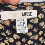 Amuse Society  Black and Gold Patterned Blouse Photo 9