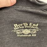 Vintage Y2K Harley Davidson Women Gray Full Zip Hoodie Sweatshirt Medium Flames Photo 9