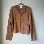 Things Between Piper Brown Horseshoe Embroidered Cardigan S Photo 1