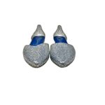 Jeffrey Campbell Jelly Love Silver Glitter D’Orsay Flats Size 8 Photo 4