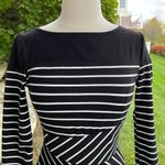 BCBGMAXAZRIA BCBG Black/White Koryn Striped Dress Photo 8