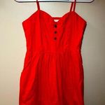 Anthropologie Tulle Mini Orange Dress Women’s Sz Small Red Photo 0