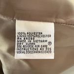 Le Suit  Petite tan gold long sleeve collared button down blazer jacket 4P Photo 7