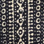 Tory Burch Ivette Wrap Dress Navy Blue White Geometric Tie Waist Cap Sleeve M Photo 2