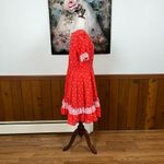 Adorable Vintage 1970s Partners Please Squaredance Dress! Red Size 18 Photo 4