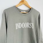 SUB_URBAN RIOT  Indoorsy Willow Crewneck Sweatshirt in Gray Size S Photo 4