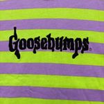 DumbGood x Goosebumps Logo Stripped Oversized Tee XL Photo 1