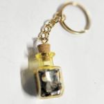 Hand crafted Tigers eye mini bottle pendant keychain Yellow Photo 2
