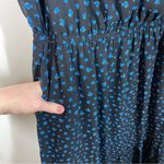 Wayward Fancies by Eshakti Dark Ditsy Floral Midi Dress pockets high neck 1X 16W Black Photo 1