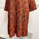 Garnet Hill NEW Millie Crepe 3/4 Sleeve Mini Dress Orange Small S NWT Photo 7