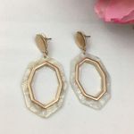 White Tortoise Earrings Photo 0