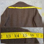 J. McLaughlin  Wool Herringbone Tweed Blazer Jacket Silk Lined Gray Size 4 Photo 9