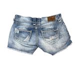 BKE  Sabrina Cutoff Denim Jean Shorts Distressed White Stitching Size 28 3"Inseam Photo 1