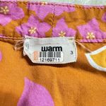 Warm Sierra Midi Dress Women's Size 3 Pink Orange Floral Ruffle Sleeveless RTR Size L Photo 6