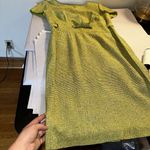 Talbots Vintage Tweed Silk Blend Pistachio Green Lined Dress Y2K Mod Preppy Twee Photo 5