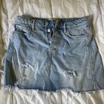 Denim Ripped Skirt Photo 0