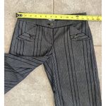 Tabitha Anthropologie Sz 0 Knee Length Gray Bermuda Shorts Office Casual Stripe Photo 4