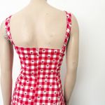Avec Les Filles [] Cherry Gingham Sweetheart Neck Fit & Flare Midi Dress NWT 14 Photo 7