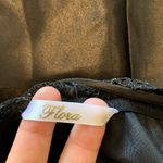 Flora Nikrooz Flora Black Satin and Lace Babydoll size L‎ Photo 2