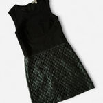 Banana Republic Petite Black Dress Sleeveless Textured Bottom Photo 0