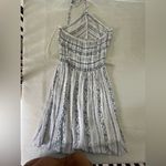 Prómesa Promesa Blue and White Patterned Dress Photo 1