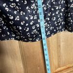 Anthropology Women’s sadie & sage Floral Print Satin mini skirt size‎ s Black Photo 4