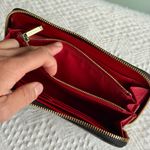 Cuyana Pebbled Leather Long Zip Continental Wallet Black/Red, VGUC, Has Monogram Photo 8