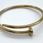 Nail Bangle in Gold Tone Photo 0