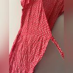Aerie  Red and White Ditsy Floral Wrap Mini Dress Photo 6