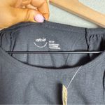 Aerie Brand New Bubble Sleeve T-Shirt Cropped Relaxed Fit Black size XS NWT Photo 4