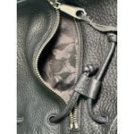 Rebecca Minkoff Rebecca‎ Minkoff Boho Fringe Moto Bucket Bag - Black Pebbled Leather Photo 13