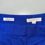 Loft Ann Taylor Size 14 Royal Blue Linen Blend The Peyton Shorts Photo 2