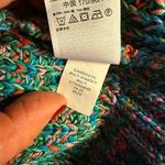 Gap  Womens Shaker Stitch Knit Pocket Sweater Rainbow Multi Color Kidcore M Photo 8