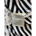 Ralph Lauren Denim & Supply  Womens Top XL Black Striped Lace Hem Preppy Nautical Photo 12