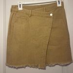 Le lis GUC Women’s Crossover Corduroy Mini Skirt in Tan Size M Photo 0