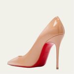 Christian Louboutin #133  Patent Leather Nude Pumps Photo 1