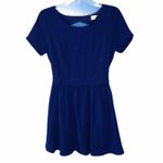 Fifty Street Royal Blue Open-Back Fit & Flare Mini Dress Size Small Photo 1