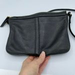 Fossil Elise Black Pebbled Leather Handbag Crossbody Purse Minimalist Casual Photo 1