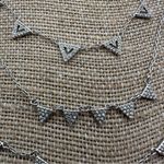 Stella & Dot Pave Chevron Silver tone Necklace with 3 Interchangeable Layers Photo 3