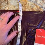 Spanx NWT  Faux Patent Leather Leggings Ruby size S Small Pants Photo 8