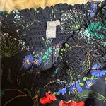 Aerie  Black Floral Pants Photo 3