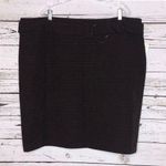 Dress Barn Woman NWT Size 24W Brown Texture Stripe Pencil Skirt with Belt Photo 0